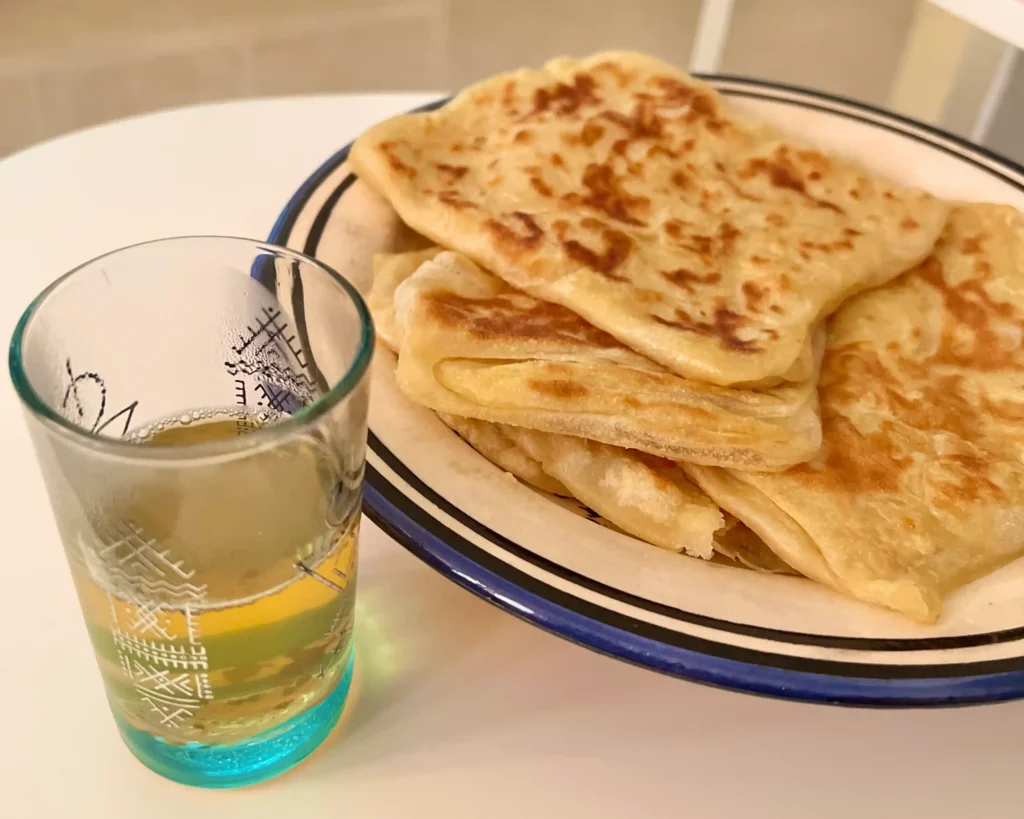 Msemen for moroccan breakfast