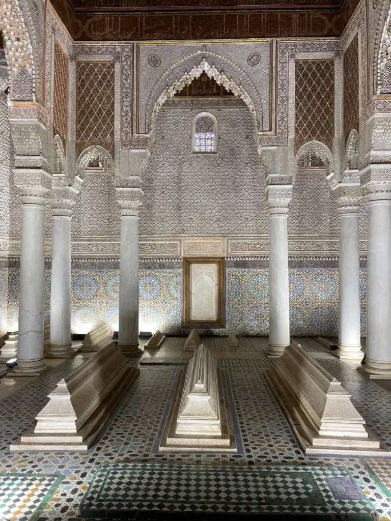 Saadian Tombs in Marrakech Kasbah district