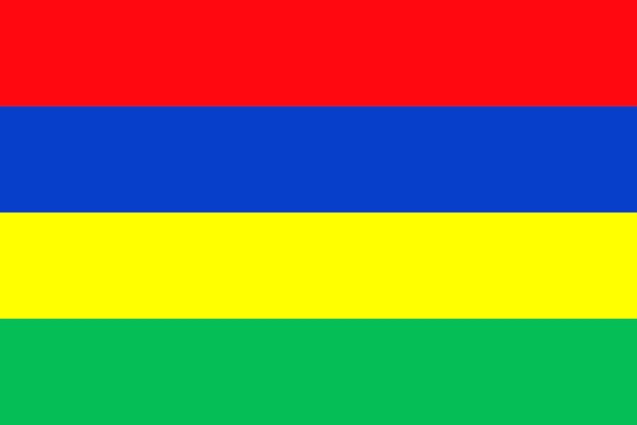 african flags mauritius