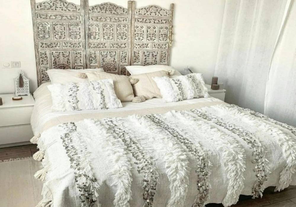 Moroccan wedding blankets bedthrow