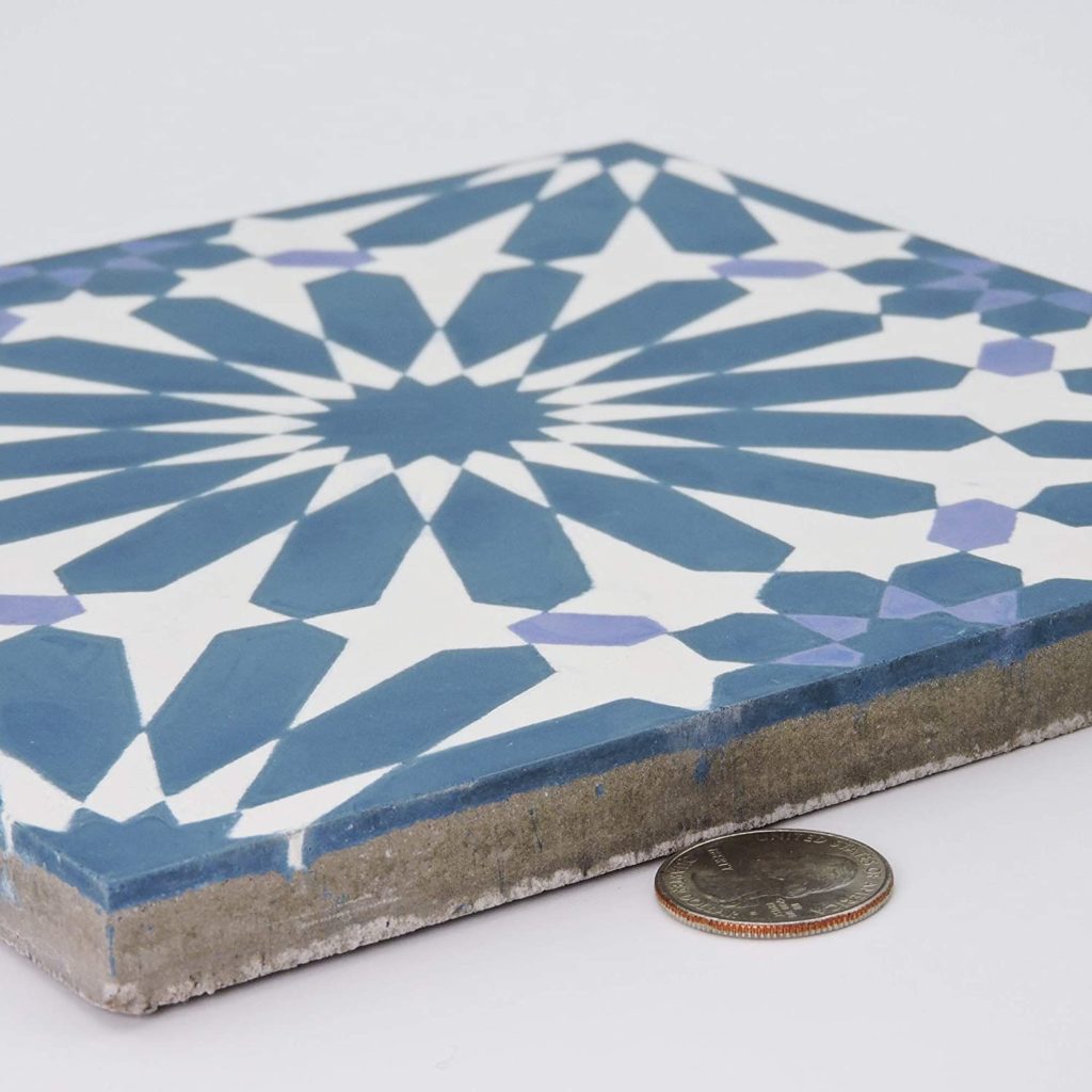 tiles with Moroccan patterns