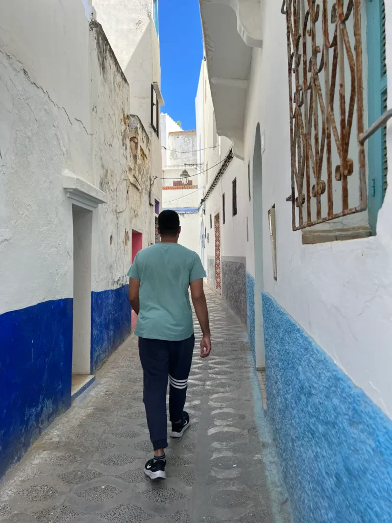 narrow alleys in the old medina asilah morocco