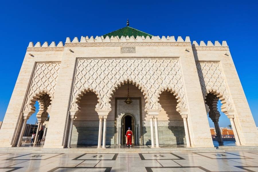 rabat morocco The Mausoleum of Mohammed V