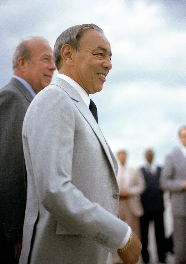 Hassan II king of Morocco famous person in morocco