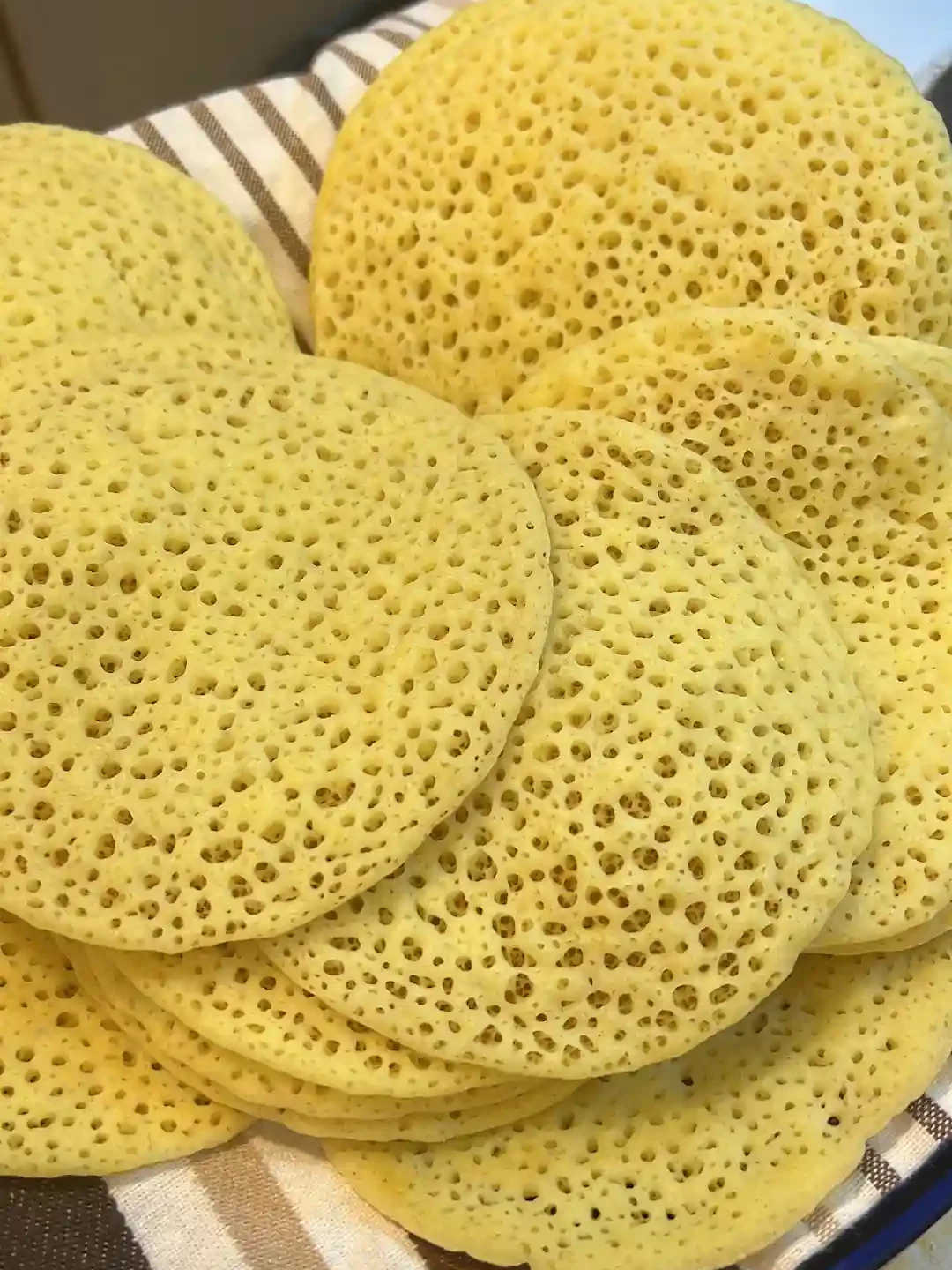 baghrir pancakes is famous for breakfast in Morocco